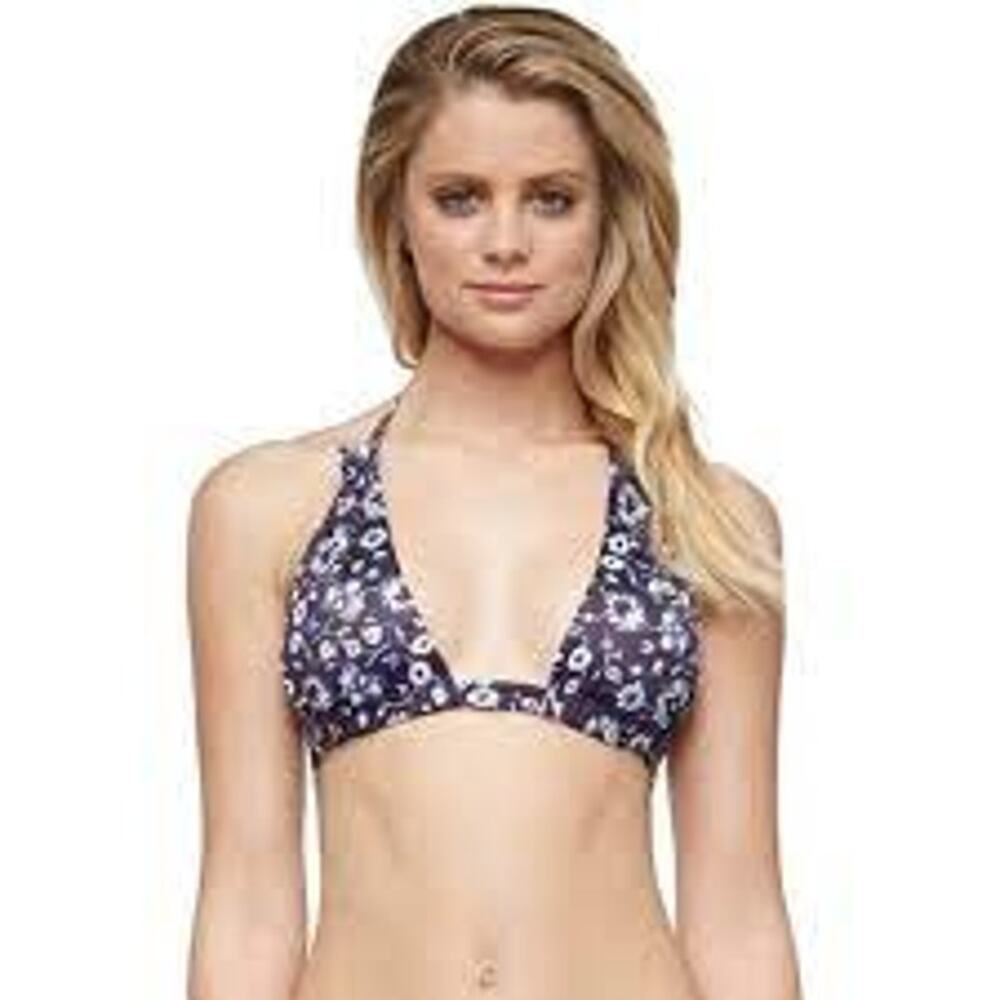 NEW! Tavik Bikini Lily Triangle Swim Top Medina Evening Blue - S